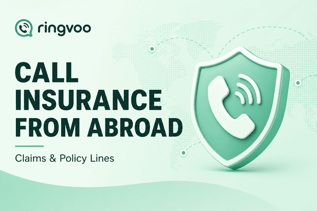 call insurance company from abroad — Ringvoo blog cover