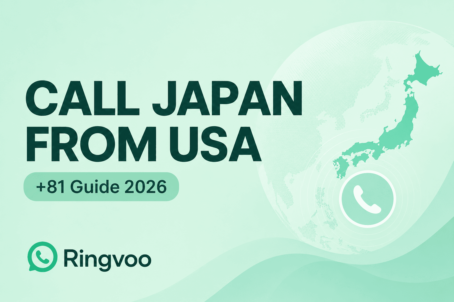 call japan from usa — Ringvoo international calling guide cover illustration