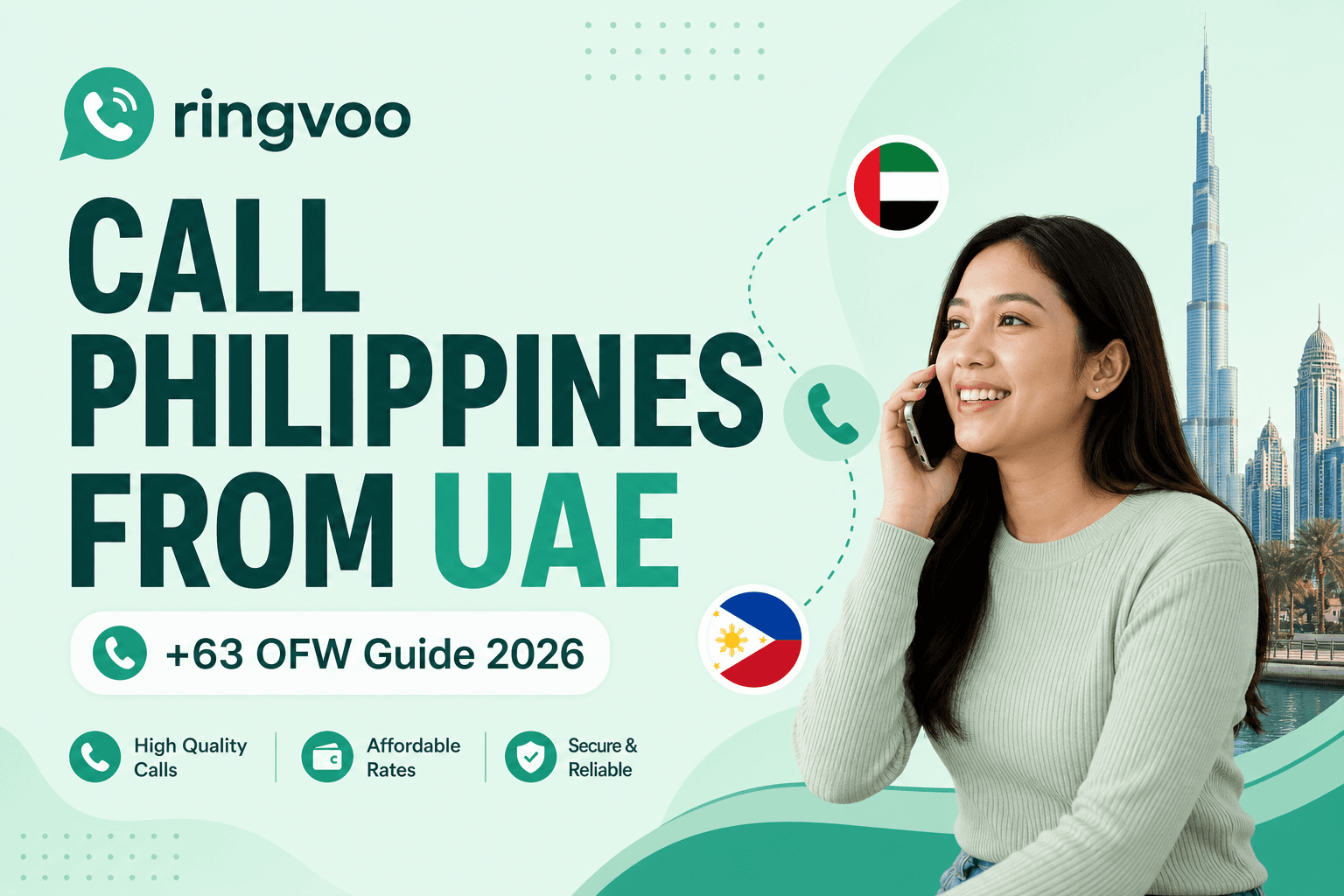 call philippines from uae — Ringvoo international calling guide cover illustration
