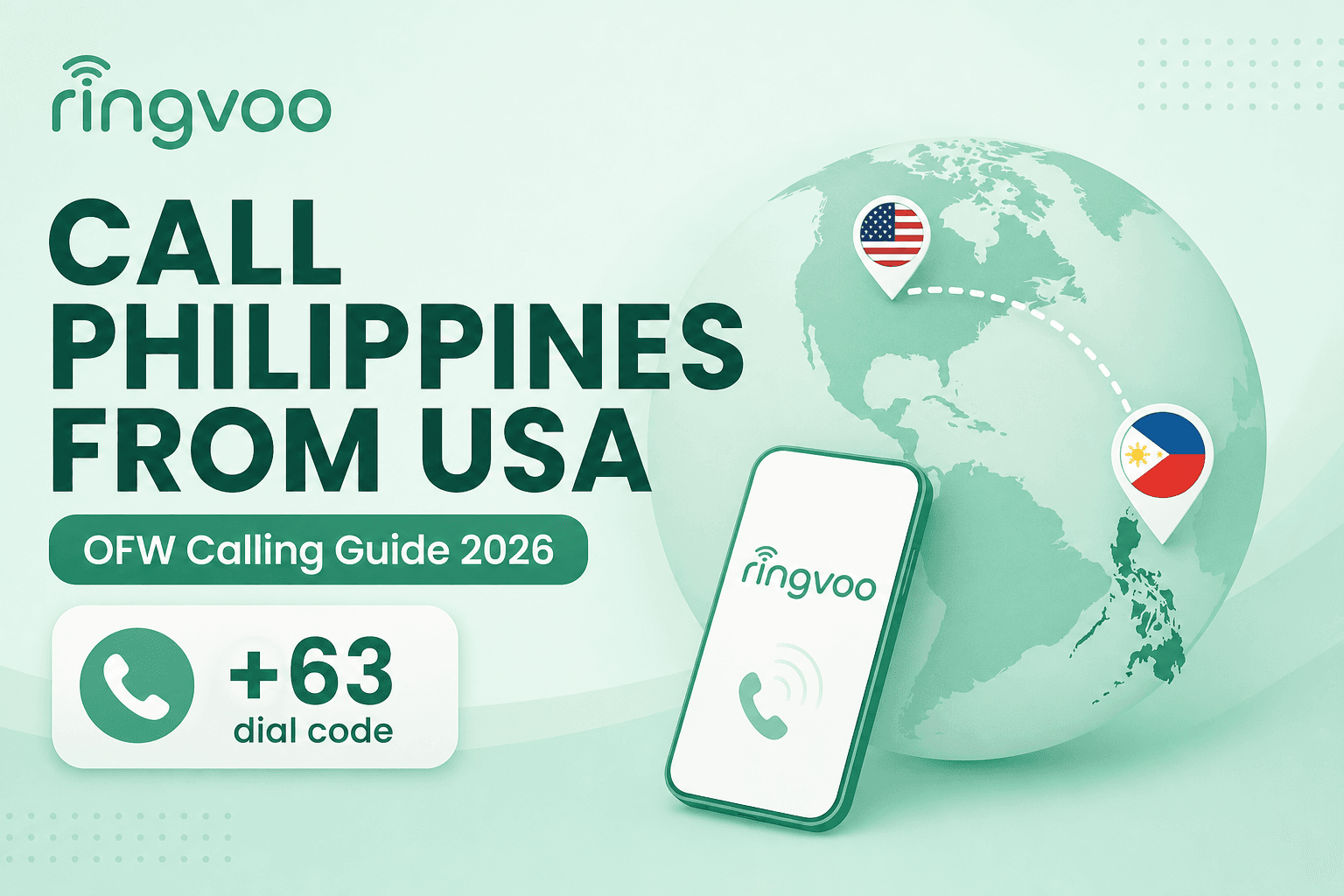 call philippines from usa — Ringvoo international calling guide cover illustration