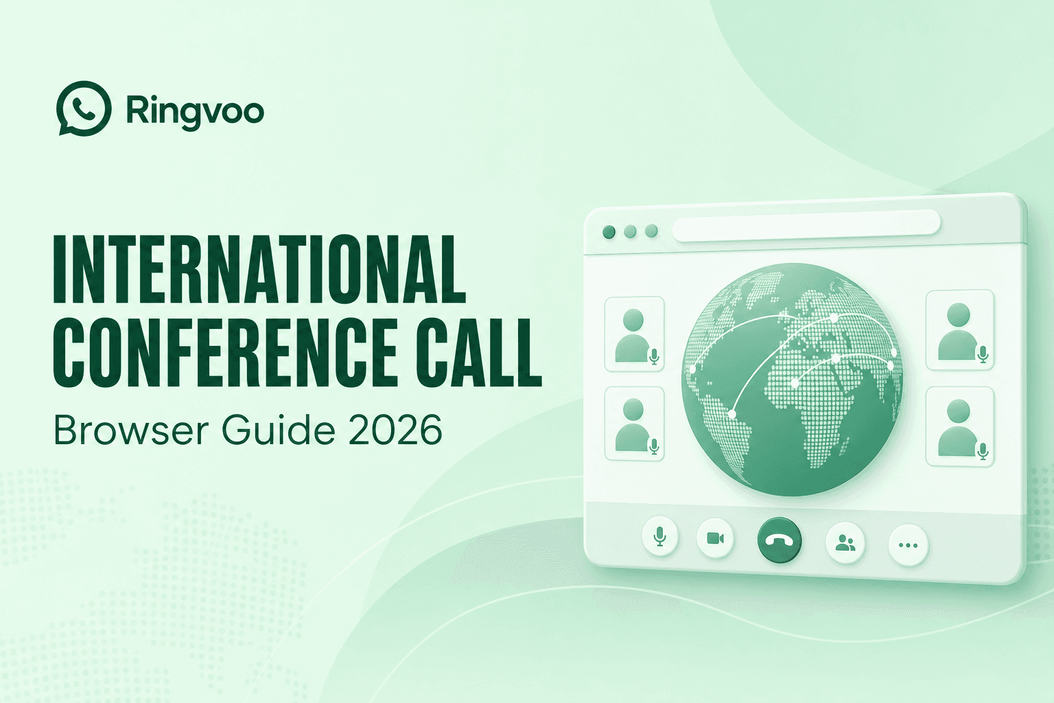 international conference call browser — Ringvoo international calling guide cover illustration