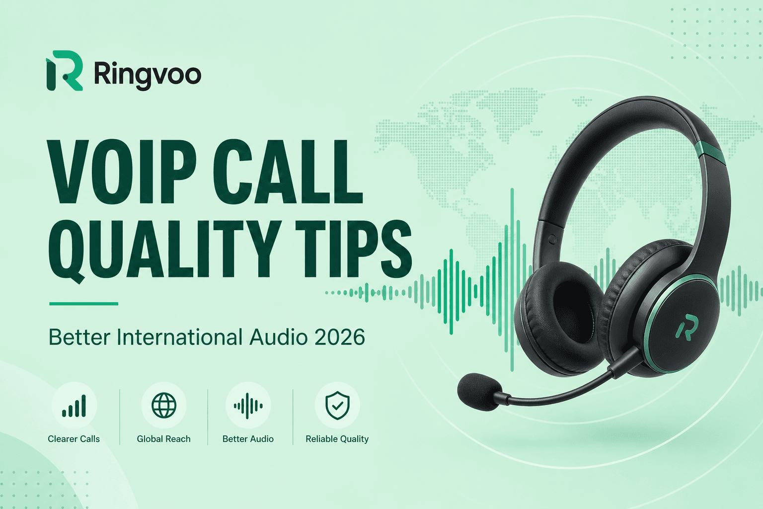 international voip call quality — Ringvoo international calling guide cover illustration